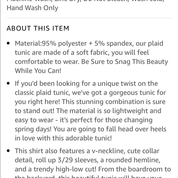 Womens 3/4 sleeve Roll Up Plaid shirt - Picture 5 of 9